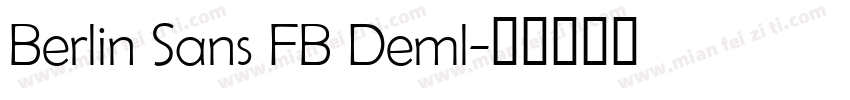 Berlin Sans FB Deml字体转换